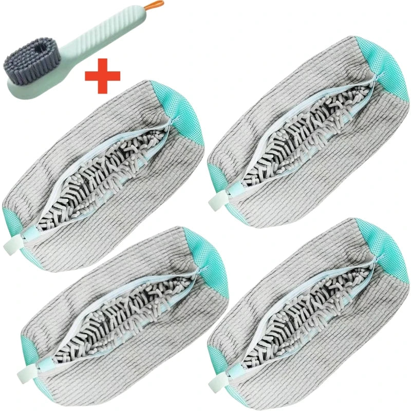 Sacos para Lavar Sapatos com Escova Líquida