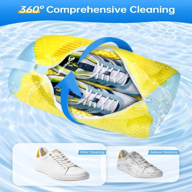 Sacos para Lavar Sapatos com Escova Líquida