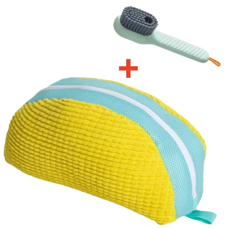 Sacos para Lavar Sapatos com Escova Líquida